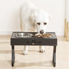 Anti-Slip Elevated Double Dog Bowls | Height Adjustable Stainless Steel Water & Food Feeder
