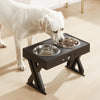Anti-Slip Elevated Double Dog Bowls | Height Adjustable Stainless Steel Water & Food Feeder