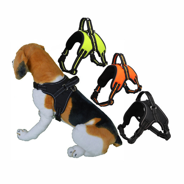 Dog Harness Breathable Safety Reflective Pet Dog Vest | NO Pull Handle Control Adjustment Strap Harness For Medium- Big Dog