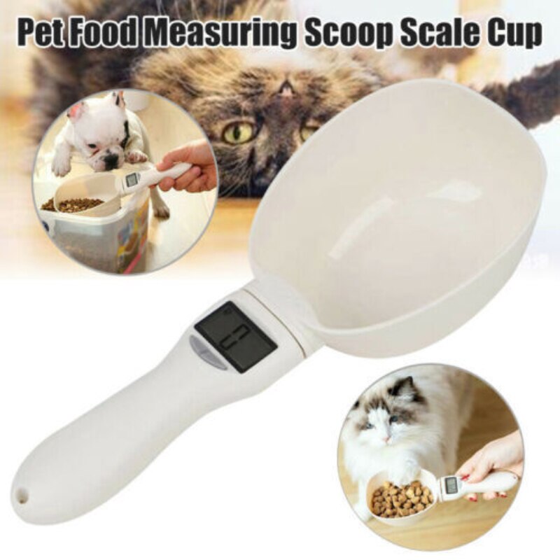 Spoon Scale Food Scoop With Scale Precise Dog Food Measuring Cup Cat Food  Digital Scale, 250ml