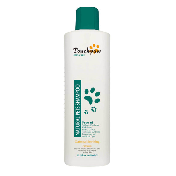 600ml Oatmeal Soothing Dog Shampoo Natural Itchy Dry Flaky Skin Puppy