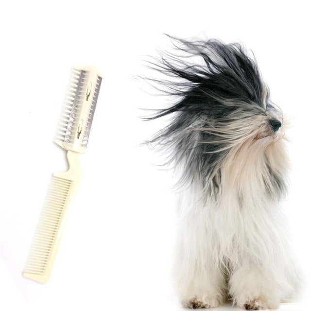 Pet Hair Trimming Razor Grooming Comb Blades