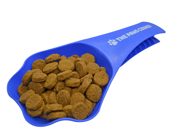 2in1 Paw-shaped Durable and Sturdy Pet Food Scoop/Clip (1 cup)