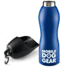 Bundle: MDG 25 Oz Dog Water Bottle (Black) and (Blue)