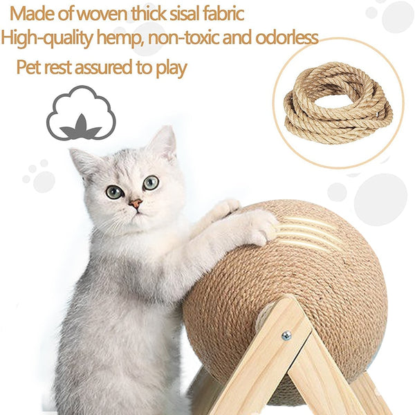 Cat Scratcher Sisal Rope Ball Grinding Toy